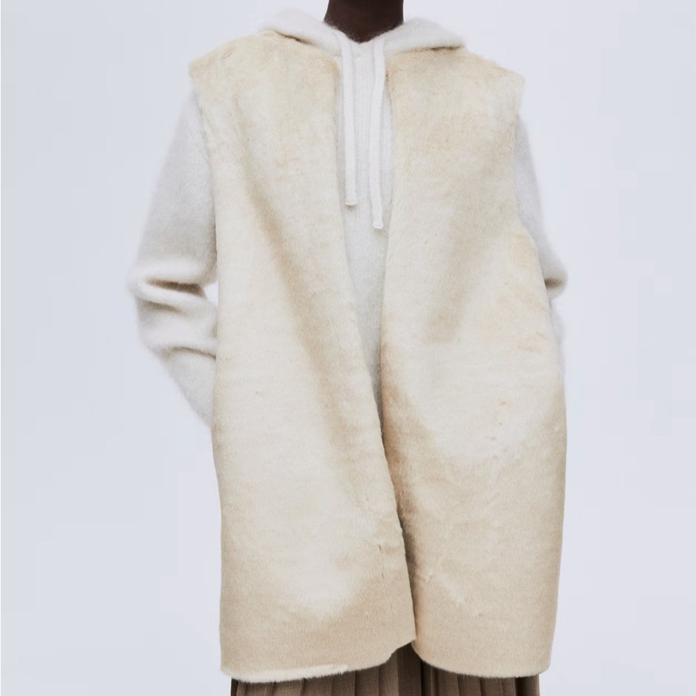 Longline fur vest